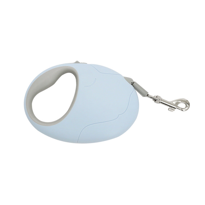 Gray-Blue 8.9-Ft Retractable Leash with Hand Grip