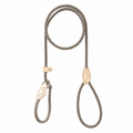 Beige 59-Inch Dog Leash with Adjustable Slip Loop