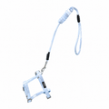 Adjustable Small Cat Harness Set in Haze Blue