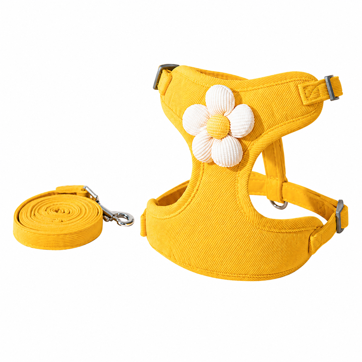 Yellow Vest Harness Set for Small Pets
